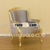 French Reproduction Chair - Gold Gilt Versailles 1 Seater Settee