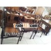 Chair and coffe table - mahogany (set)