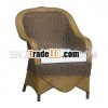 Natural Rattan Sofa 1 Seat with Cushion