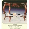 Heavy Carved Wall Table Mahogany Indoor Furniture.