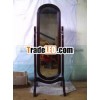 Antique Reproduction Standing Mirror - Wooden Home Furniture