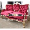 Gold Leaf Living Room Sofa Sets - Indoor Mahogany Furniture