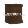 2 Drawers Bedside Table with Brass Handles Oaxaca