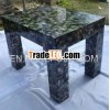 mother of pearl black coffe table
