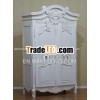 White Painted Furniture - French Mahogany Armoire