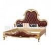 Gold Leaf Leather Bed