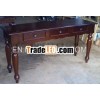 Antique Reproduction Console Table - Indoor Mahogany Furniture