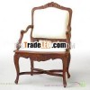 FRENCH ARM CHAIR WITH UPSHOLSTERY