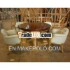 French Furniture Dining Room Set - 4 Chairs Dining Table Sets.
