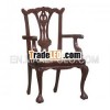 Carved Arms Chippendale Dining Chair