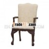 Mahogany Chippendale Carved Arms Dining Chair