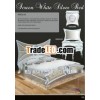 WHITE SILVER SCREEN BED