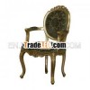Versailles Oval carved Arms Dining Chair