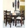 wooden dining set, home furniture, dining room furniture, sheesham wood furniture
