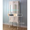 French Livingroom Showcase Cabinet 2 Glass Door - Mahogany Furniture Indonesia