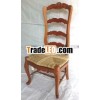 French Louis Chair with Water Hyacinth - Mahogany Dining Room Sets Furniture