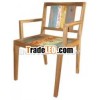 Arm chair recycled wood