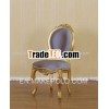 French Reproduction Chair - Gold Gilt Versailles Carved Chair