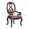 Mahogany Xinji Carved Arms Dining Chair