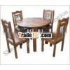 wooden round dining set, home furniture, dining room furniture