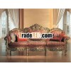 Mahogany Sofa 3 Seater Classic Design Indoor Furniture.