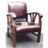 CCR ARM CHAIR WITH LEATHER