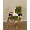 French Reproduction Chair - Gold Gilt Versailles Patterned Arm Chair