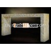 consule table made from mosaic shell
