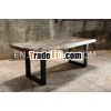 Squero Art Dining Table. Slab wood dining table.