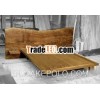 Bed from Solid Slab Wood