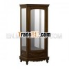Tall Display Cabinet with Glass Doors