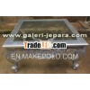 Solid Wood Coffee Table with Glass - Wooden Hand Carved Furniture