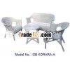 White Sofa,  Indoor Rattan