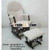 1615-3846 WOODEN GLIDER ROCKER & OTTOMAN