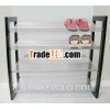 Wooden shoe-rack with 4 tiers