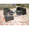 Trapezoidal plastic PE rattan furniture set