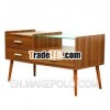 2013 italian style bedroom furniture glass top make-up desk