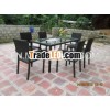 Dining Room PP rattan set of chairs and table