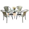 set of coffe tables & chairs by PP rattan