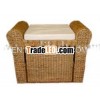 Vietnam Water Hyacinth Drawer with Cushion