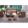 2012 rattan/wood/water hyacinth sofa set 7pcs/2012 living room sofa set