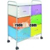 6 Plastic Drawer Storage Cart On Wheels