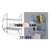Steel 2 Tier Bathroom Wall Rack