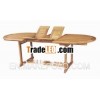 wooden outdoor oval extension Table