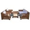 2012 living room sofa set 4pcs/wood/rattan/water hyacinth sofa set