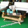 LAO BAO SOFA BAMBOO TABLE WITH GLASS