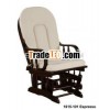 1615-101 WOODEN GLIDER ROCKER & OTTOMAN