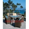 Outdoor rattan furniture- poly rattan dining set
