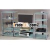WALL UNIT LCD METAL GLASS TV STAND