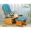 1615-1012 WOODEN GLIDER ROCKER & OTTOMAN